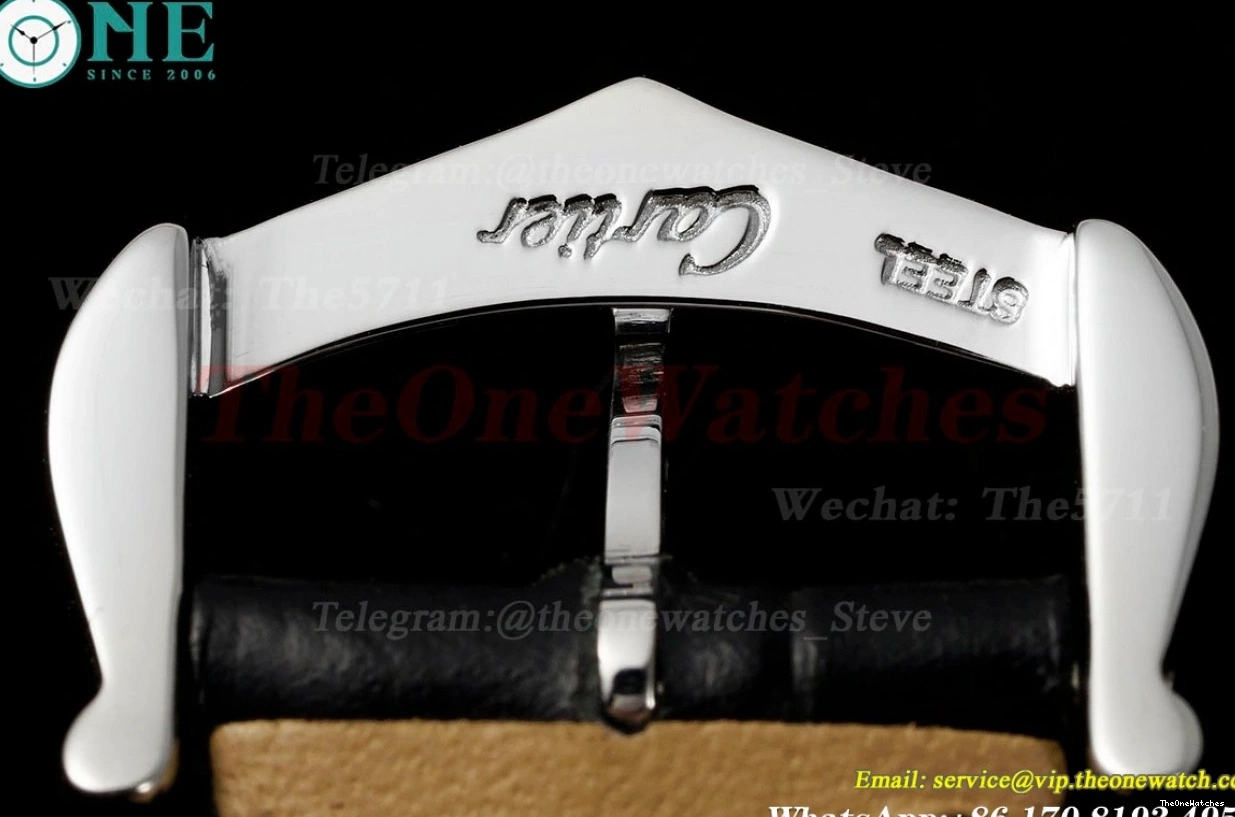 Dumont LE AF Dial Blk Silver RG Quartz Santos 1220